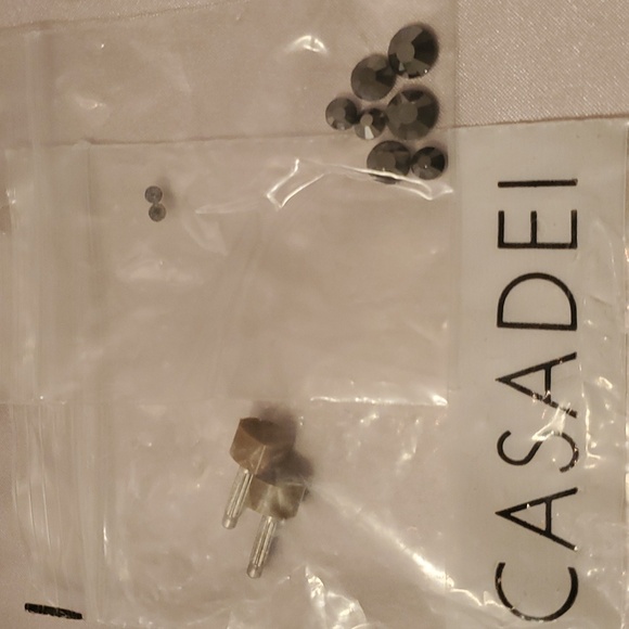 Casadei Sweet Ghiaia Peep-Toe Swarovski Crystal Studded Slingback Platfo… - Picture 9 of 9